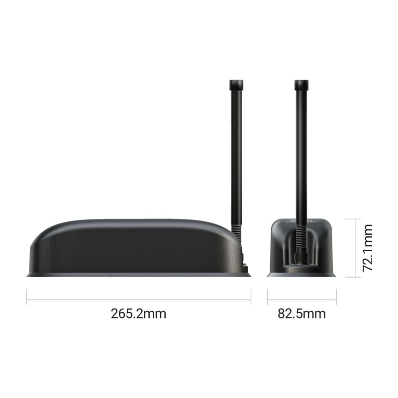 Benelec 10+1 Band Low Profile Antenna 4 x 5G, 4 x Wi-Fi, 2 x GNSS + N Socket LMR/Mesh Antenna - Foxtrot Communications