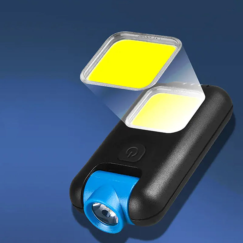 Mini LED Flashlight Keychain COB Work Light - Foxtrot Communications