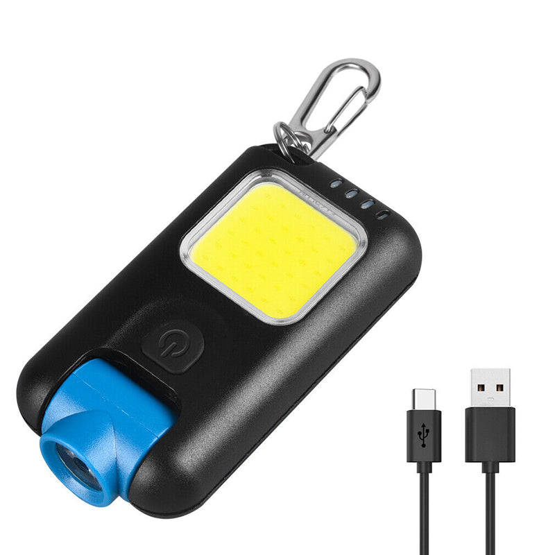 Mini LED Flashlight Keychain COB Work Light - Foxtrot Communications
