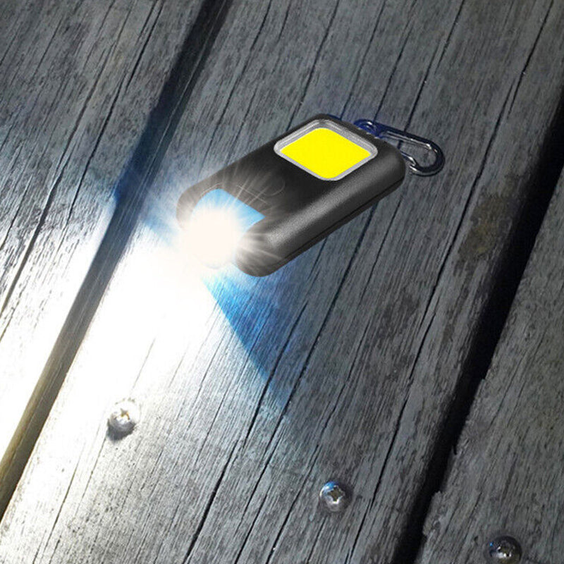 Mini LED Flashlight Keychain COB Work Light - Foxtrot Communications