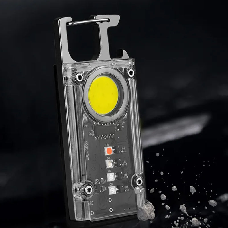 5 Colour Keychain COB+LED Mini Flashlight - Foxtrot Communications