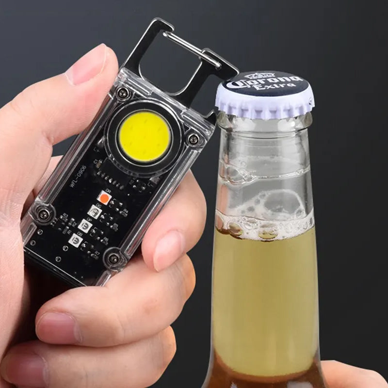 5 Colour Keychain COB+LED Mini Flashlight - Foxtrot Communications