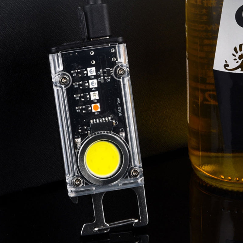 5 Colour Keychain COB+LED Mini Flashlight - Foxtrot Communications