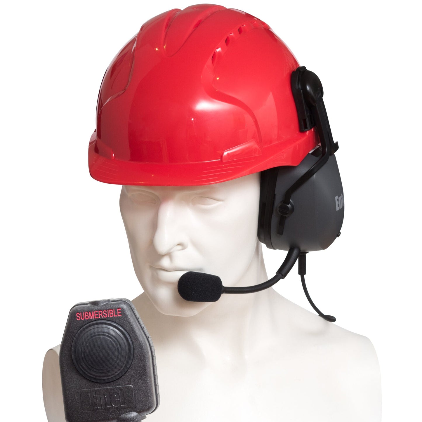 Entel CHP750HS - Heavy Duty Single Muff Hard Hat Headset - HT600