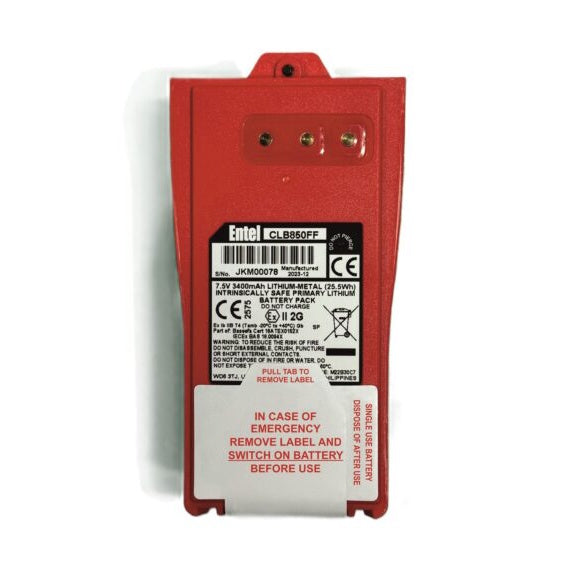 Entel CLB850FF Emergency One-Shot ATEX Fire Fighter Battery