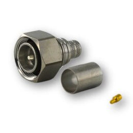 RFI D43-120 - Pulse 4.3-10 Plug Hex Crimp Connector for RG142/223/400