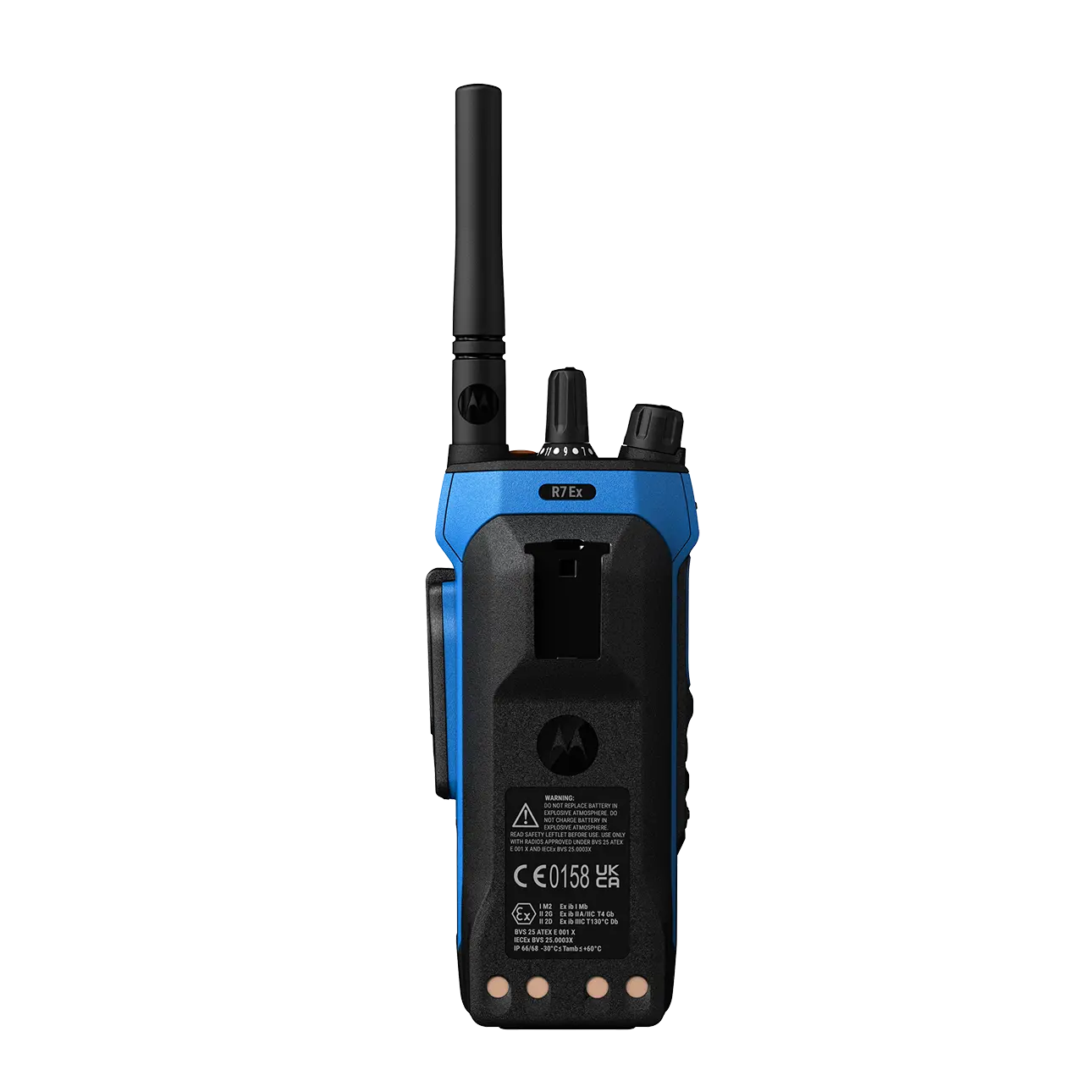 Motorola MOTOTRBO R7Ex ATEX UHF Portable Transceiver - No Display/Keypad