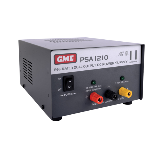 GME PSA1210 Desktop Regulated Power Supply (11A Peak)