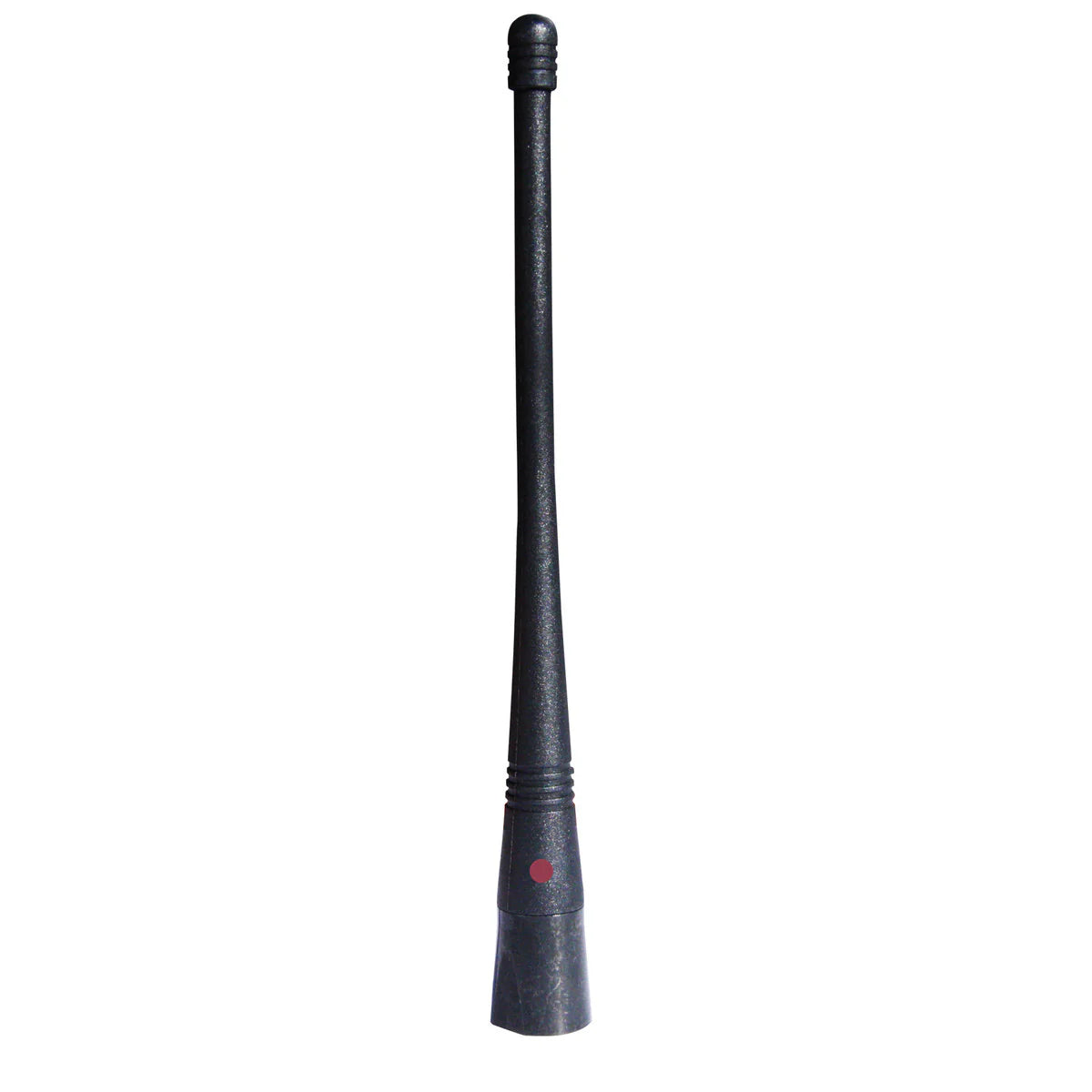 RFI SW124 - UHF 450-470MHz Flexible Black Antenna Whip - Red Dot