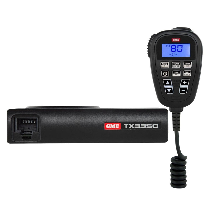 GME TX3350 UHFCB Super Compact Mobile Radio - LCD Speaker Microphone