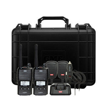 GME TX6165TP UHFCB Black 5W/1W Portable Radio Twin Pack