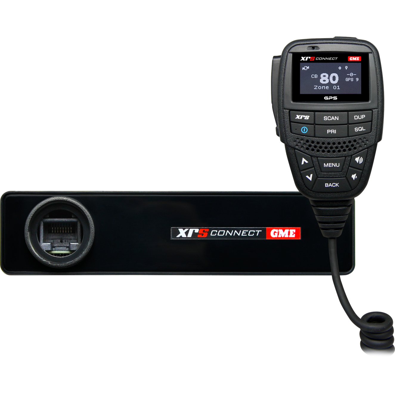 GME XRS-390C UHFCB Mobile Radio - OLED Speaker Microphone