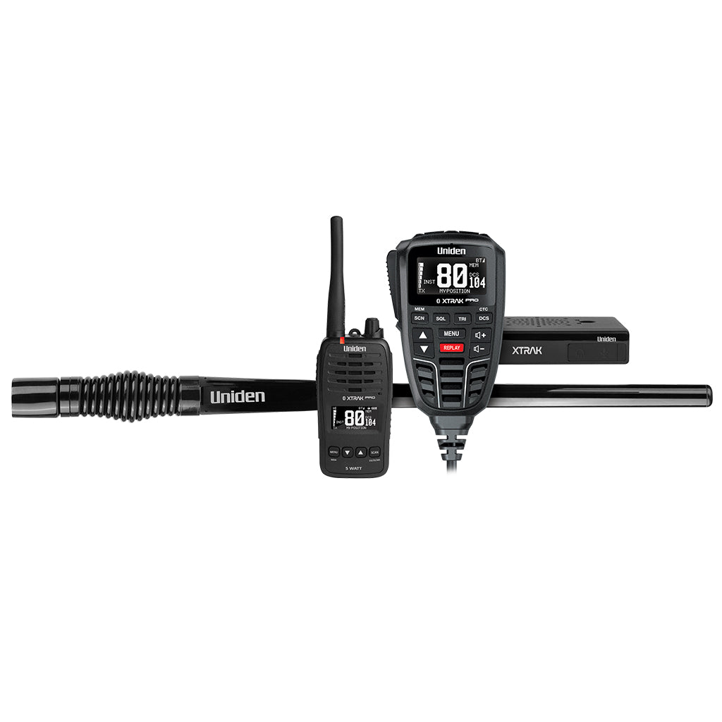 Uniden XTRAK80 PRO + XTRAK50 PRO UHFCB Mobile & Portable Radio with Antenna - Ultimate Pack