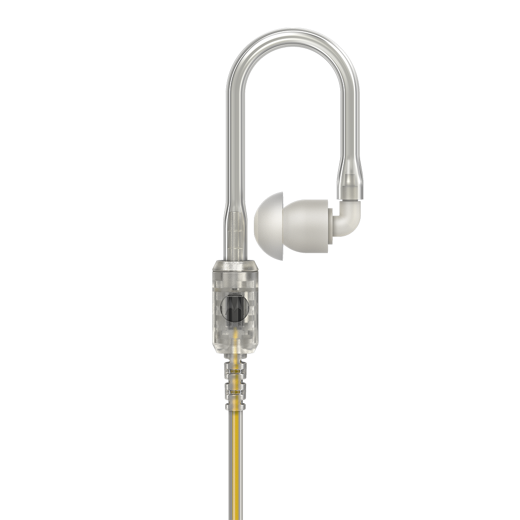 Motorola PMLN8120A Receive-Only XL Clear Airtube Earpiece