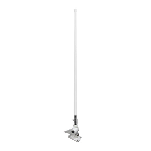 Benelec Marine VHF Deck Mount Basic Antenna 1.2m with Two Way Nylon Knuckle and Stainless Steel Hardware - Foxtrot Communications