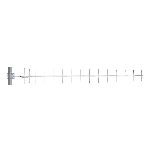 Benelec UHF 12dBd 15 Element Yagi Antenna 470-490MHz with Stainless Steel Bracket - Foxtrot Communications