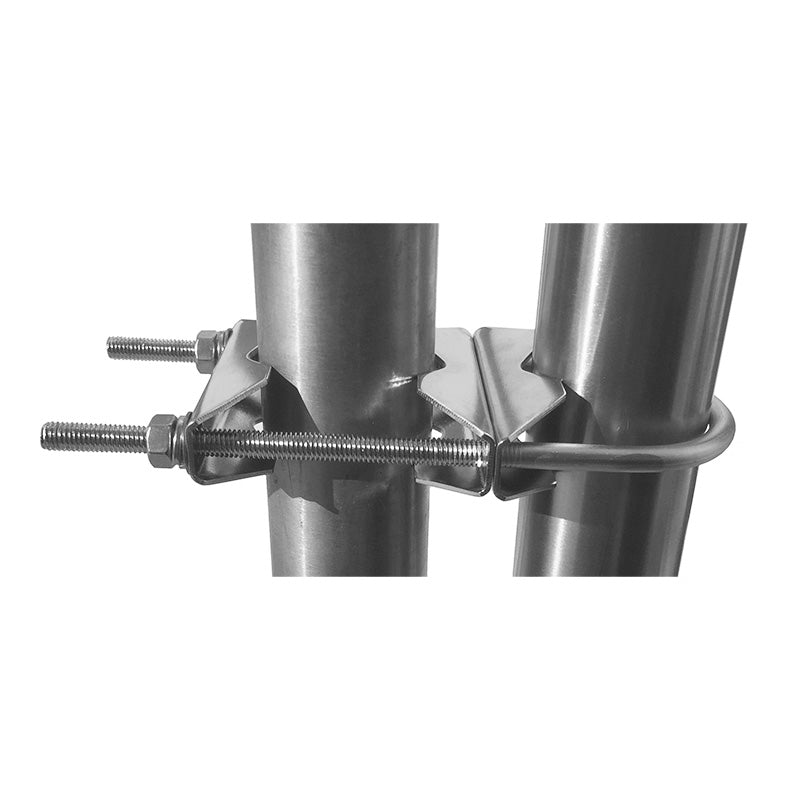 Benelec Base Antenna Bracket, Parallel Mounting (90/20-60mm), Stainless Steel - Foxtrot Communications