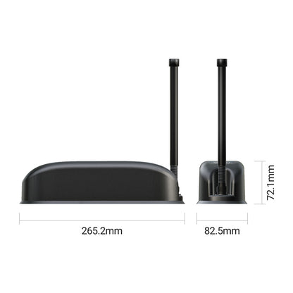 Benelec 10+1 Band Low Profile Antenna 4 x 5G, 4 x Wi-Fi, 2 x GNSS + N Socket LMR/Mesh Antenna - Foxtrot Communications