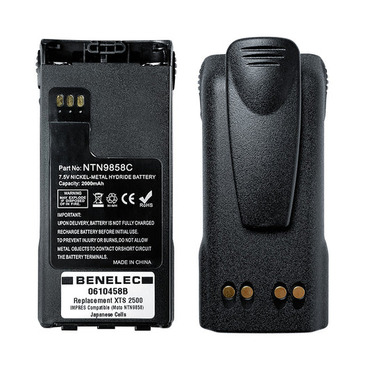 Benelec Replacement Battery XTS 2500 | IMPRES | 2000mAh NiMH - Foxtrot Communications