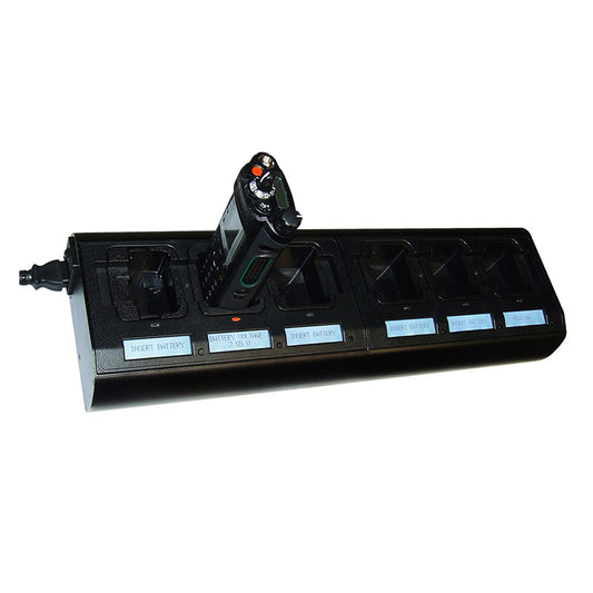 Benelec Intelli Six Bay Rapid Intelli Charger with BLP Cups – AC+DC Leads - Foxtrot Communications