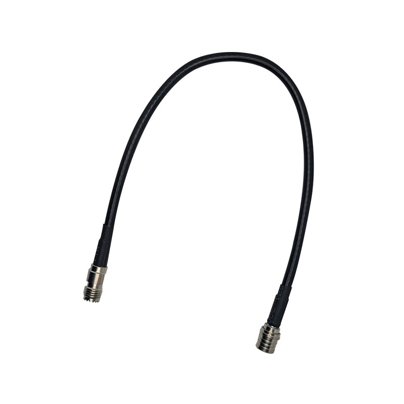 Benelec 325mm RG58 QMA Plug to Mini-UHF Socket Lead - Foxtrot Communications