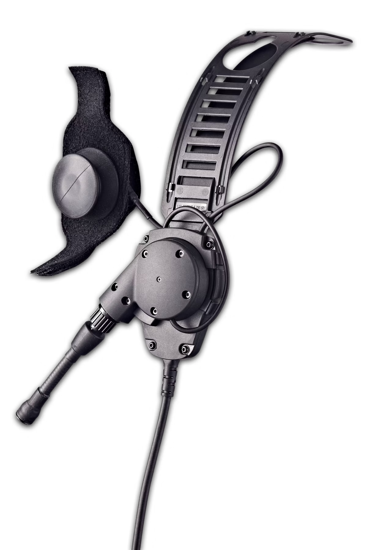 SAVOX HC-200 Helmet Headset with Dual Microphones - Bone Mic & Short Boom Mic