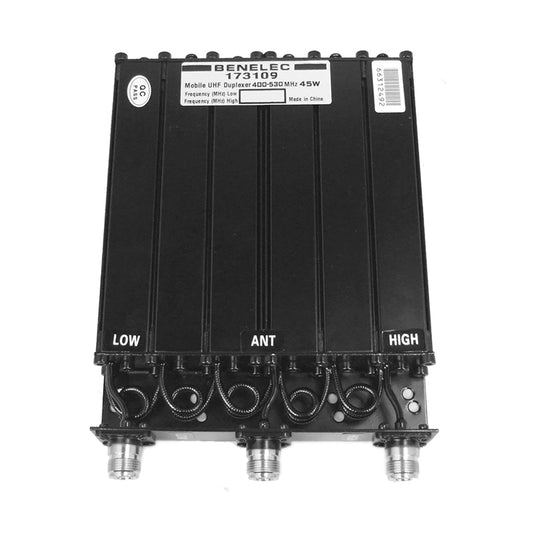 Benelec UHF Mobile 50w Duplexer 400-530MHz – 5MHz Split - Foxtrot Communications