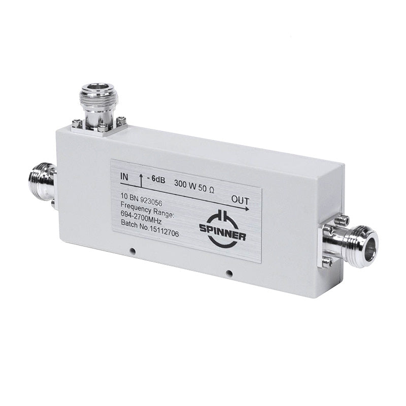 Spinner 4G Directional Coupler 6.0dB, N Socket - Foxtrot Communications
