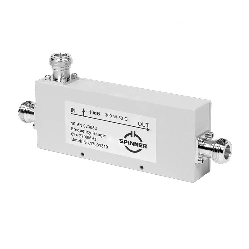 Spinner 4G Directional Coupler 10dB, N Socket - Foxtrot Communications