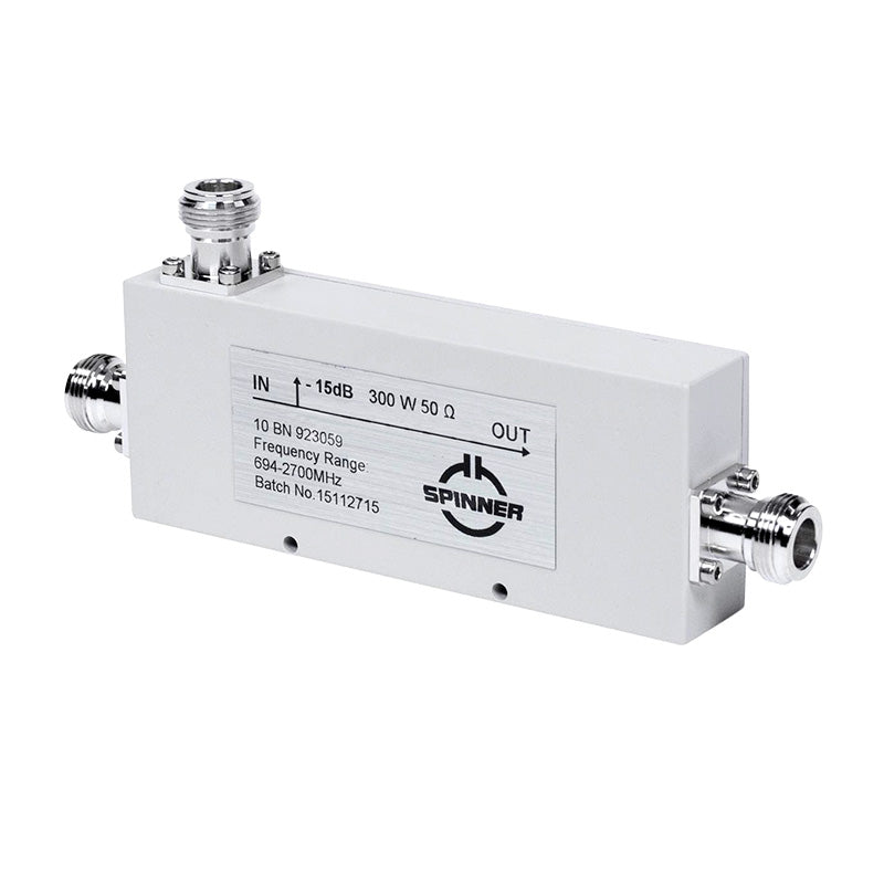 Spinner 4G Directional Coupler 15dB, N Socket - Foxtrot Communications