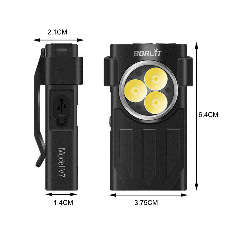 Waterproof LED Keychain Flashlight - Foxtrot Communications