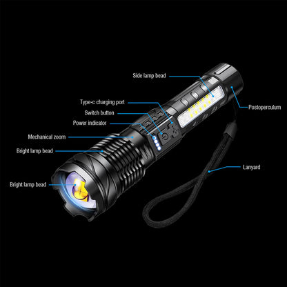 Tactical 30W 14 LED Flashlight - Foxtrot Communications