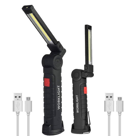 Rechargeable COB LED Work Light with Magnetic Base - Foxtrot Communications