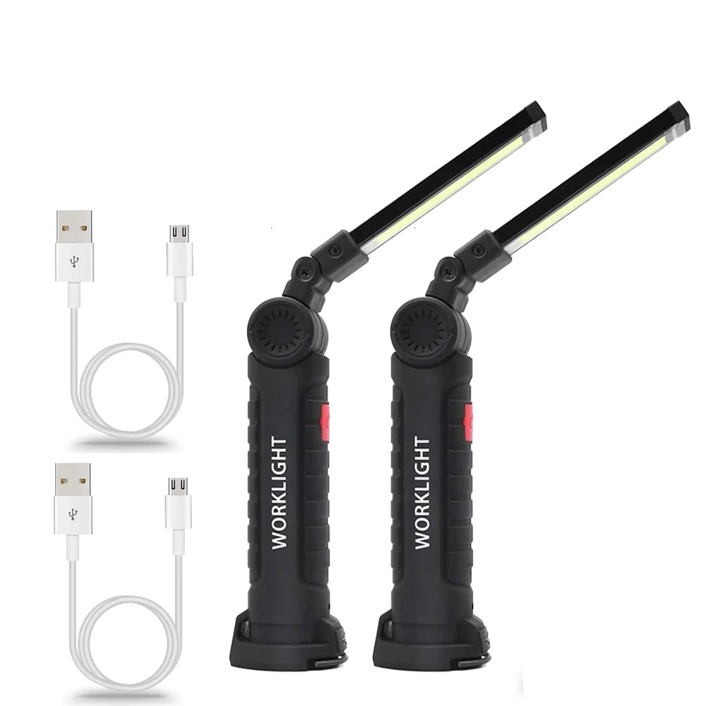 Rechargeable COB LED Work Light with Magnetic Base - Foxtrot Communications