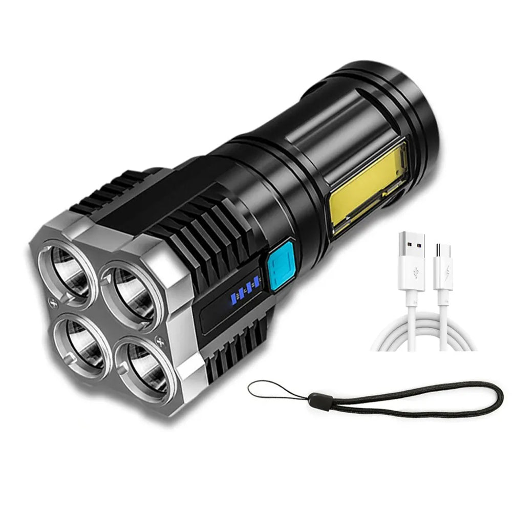 High Power Rechargeable LED Camping Torch - Foxtrot Communications