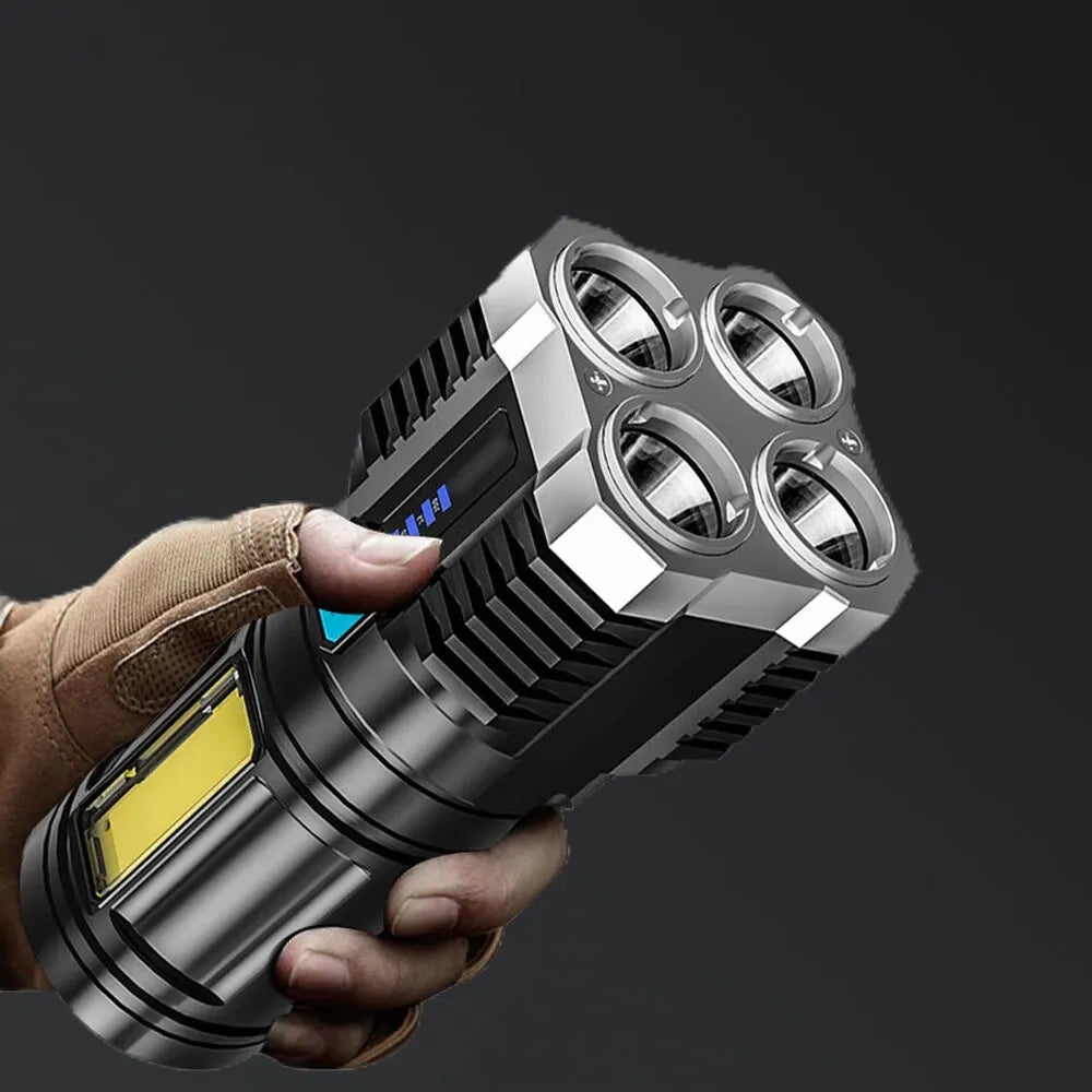 High Power Rechargeable LED Camping Torch - Foxtrot Communications