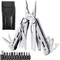Multitool - Pliers Cutters Knife Scissors Ruler Screwdrivers Wood Saw - Foxtrot Communications