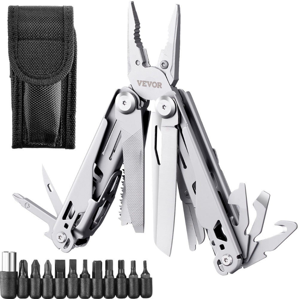 Multitool - Pliers Cutters Knife Scissors Ruler Screwdrivers Wood Saw - Foxtrot Communications