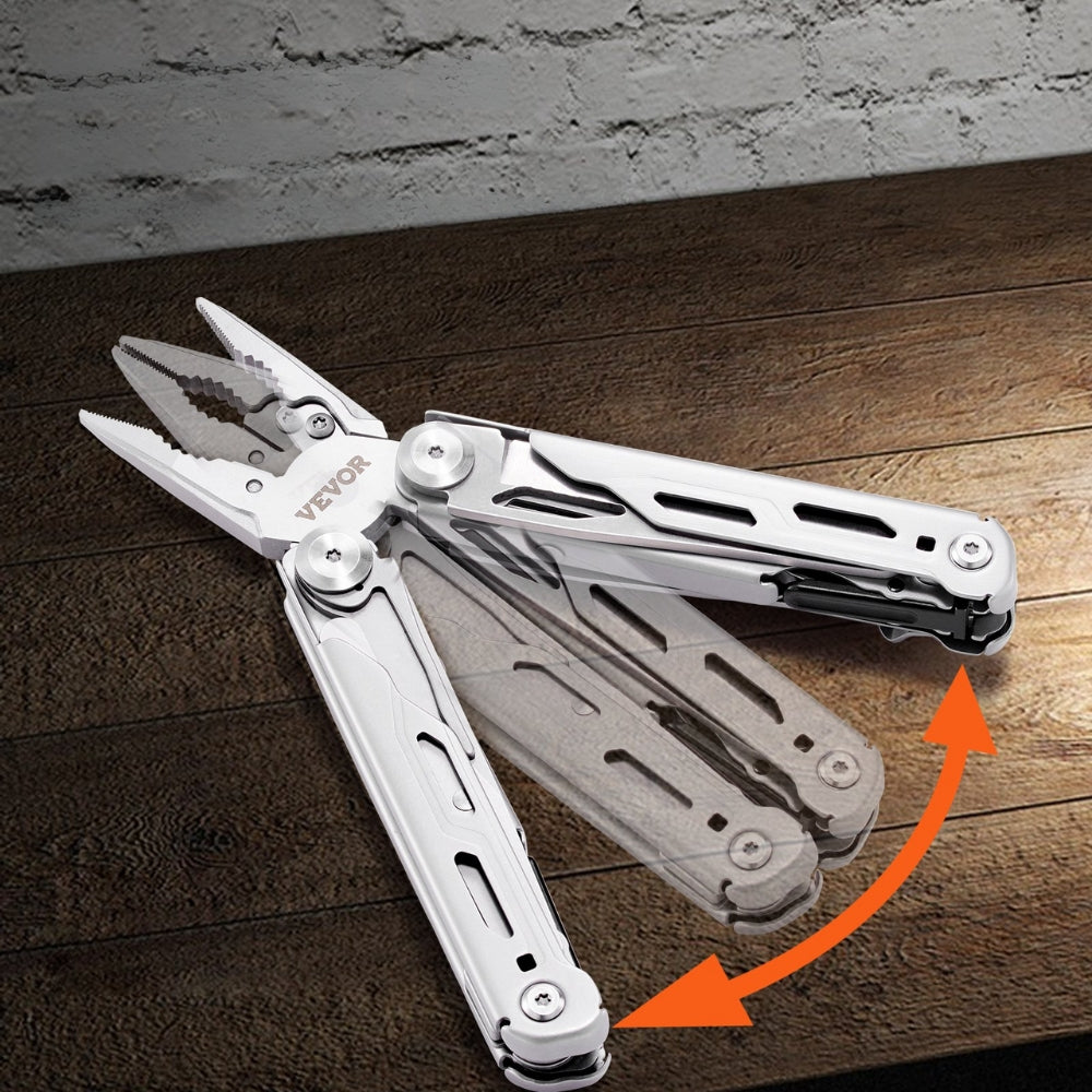 Multitool - Pliers Cutters Knife Scissors Ruler Screwdrivers Wood Saw - Foxtrot Communications