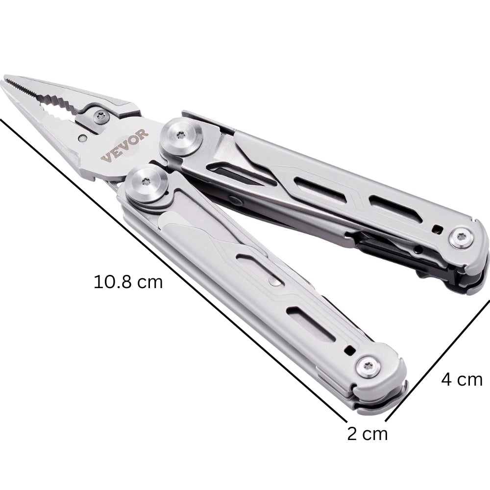 Multitool - Pliers Cutters Knife Scissors Ruler Screwdrivers Wood Saw - Foxtrot Communications