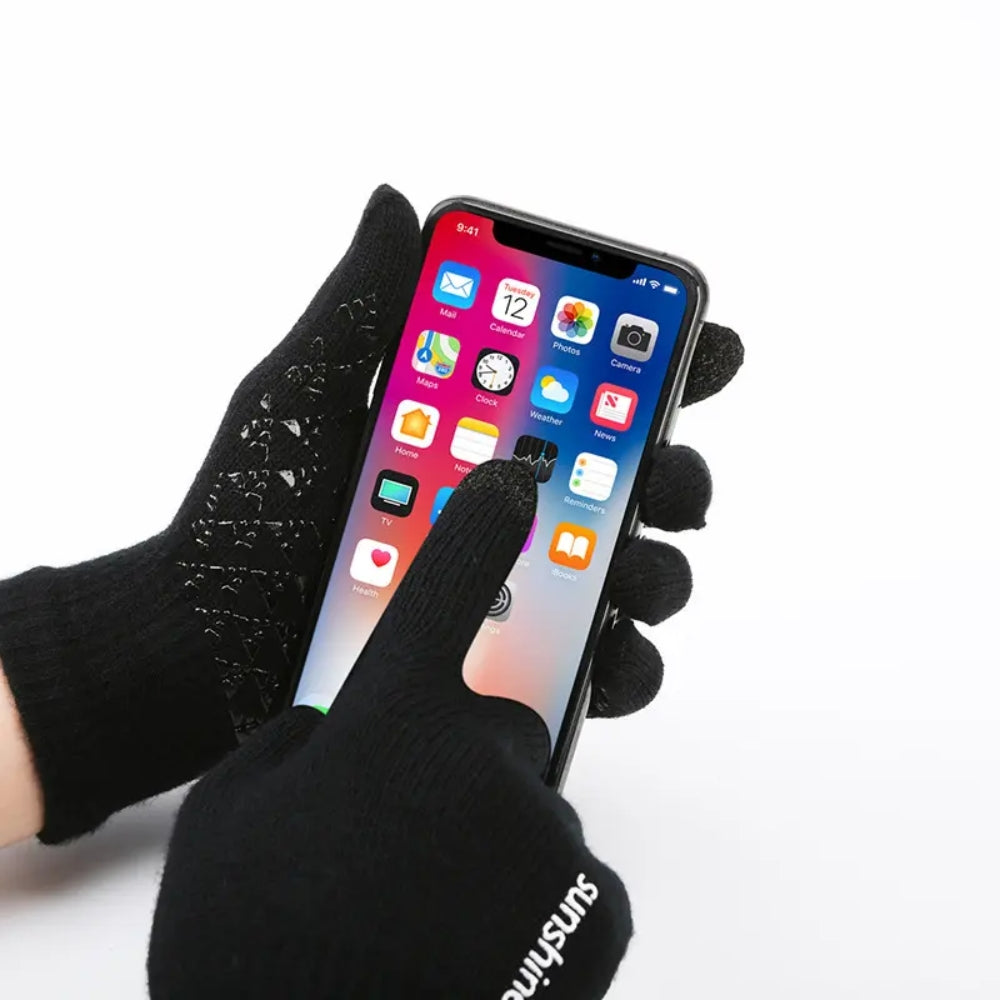 Winter Knit Beanie Hat Neck Warmer Gloves Set - Foxtrot Communications