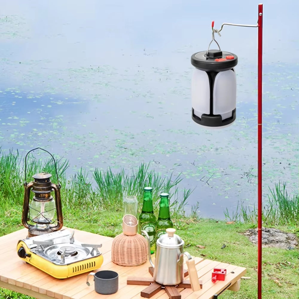 Rechargeable LED Camping Lantern With Folding LED Floodlight - Foxtrot Communications