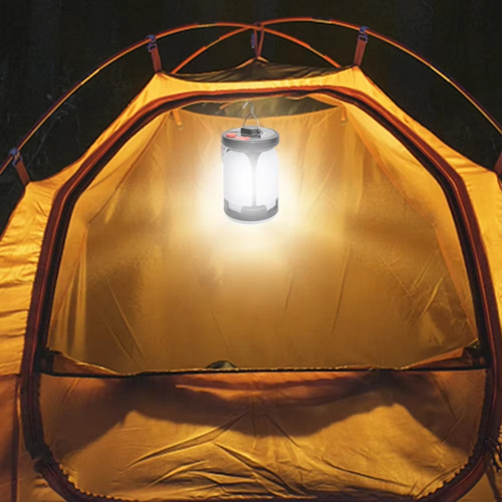 Rechargeable LED Camping Lantern With Folding LED Floodlight - Foxtrot Communications