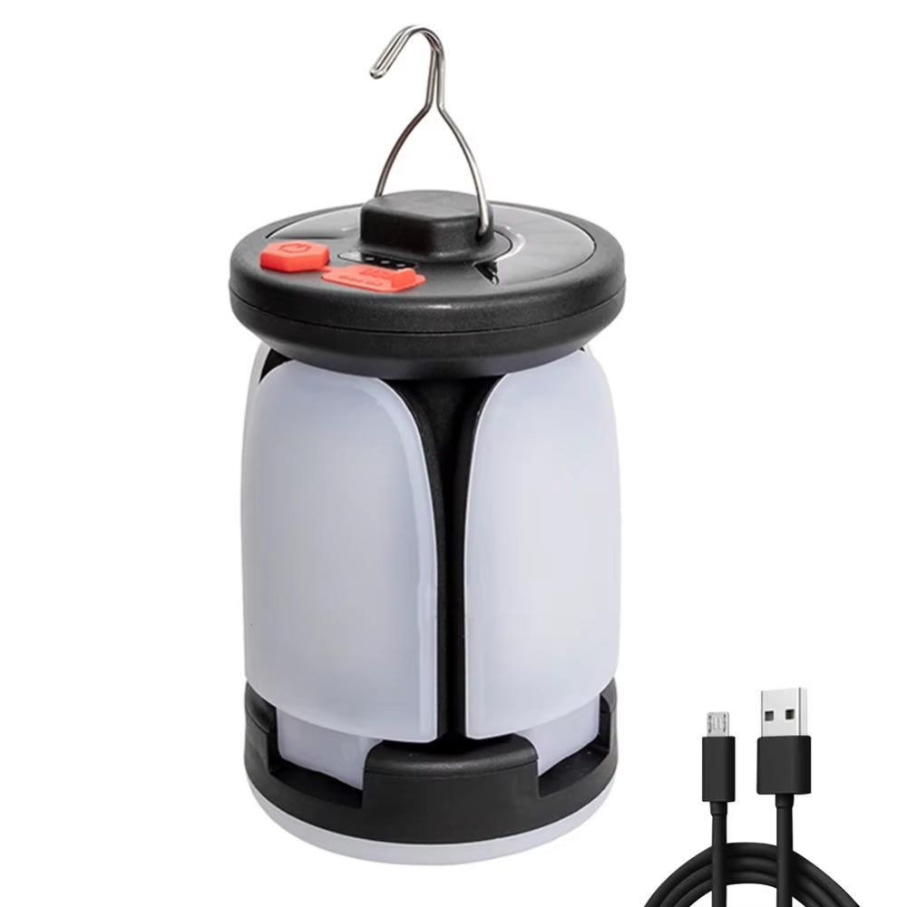 Rechargeable LED Camping Lantern With Folding LED Floodlight - Foxtrot Communications