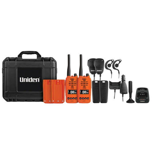 Uniden XTRAK50-O-2TP UHFCB Portable Radio- Orange Twin Pack