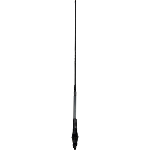 GME AE4018BK1 UHFCB 97cm Stainless Steel Elevated Feed - Fibreglass Antenna Kit - All Black