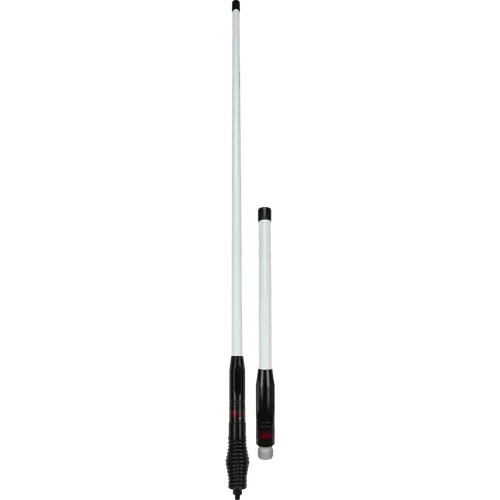 GME AE4705WBTP UHFCB White & Black 2.1dBi & 6.6dBi Fibreglass Antenna Kit with Spring - Twin Pack