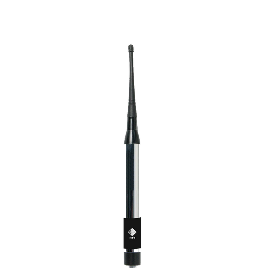 RFI CD992-67-73 - UHF 400-520MHz Elevated Feed Stud Mount Chrome Antenna with Cable