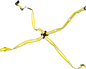 ICOM CPK2362SY Yellow Reflective Safety Strap for CPK2362 Chest Pack