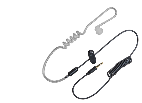 Hytera EA-01 Clear Airtube Style Receive Only Headset 3.5mm - Foxtrot Communications